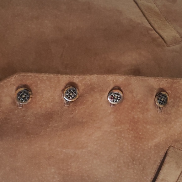 Unisex leather/silk vest - Picture 2 of 6